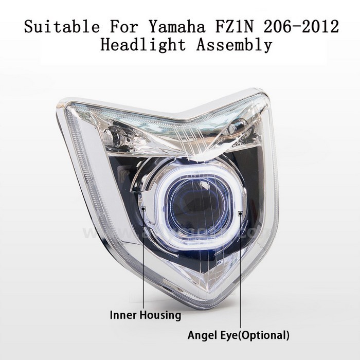 012 Headlight Yamaha Fz1N 2006-2012 Lighting Hid Angel Halos Eye-4